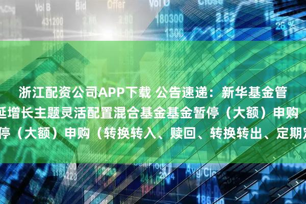 浙江配资公司APP下载 公告速递：新华基金管理股份有限公司新华外延增长主题灵活配置混合基金基金暂停（大额）申购（转换转入、赎回、转换转出、定期定额投资）